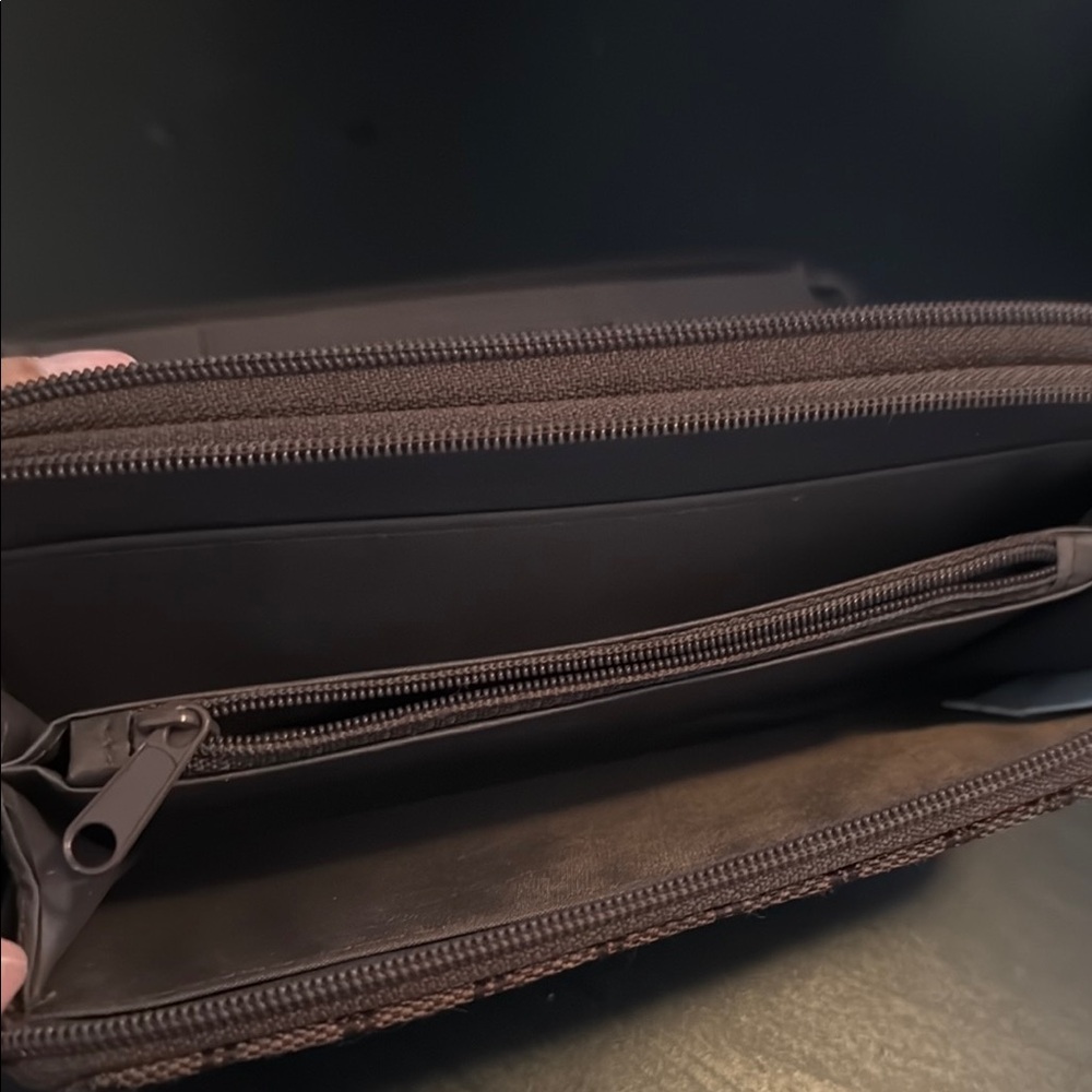 Designer Brown Patterned Wallet - Picture 5 of 5